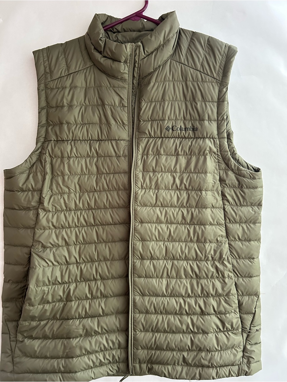 Columbia Men's Olive Green Quilted Packable Vest